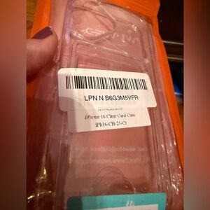 NEW iPhone 16 Case/ Clear Card Case for iPhone 16 - CLEAR